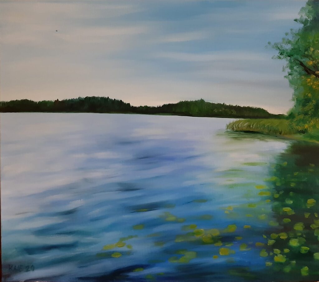 "Pühajärve motiiv" 2020 õli, lõuend 70×80