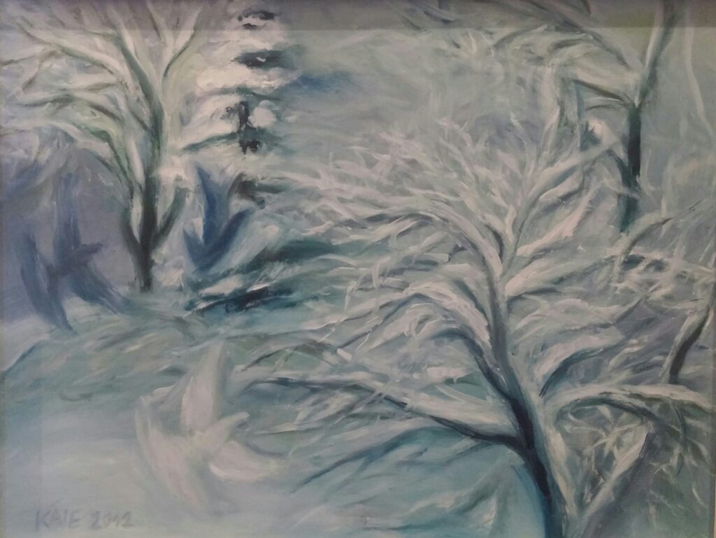 Talvine hetk (õli, papp) 54x71 2012 350€