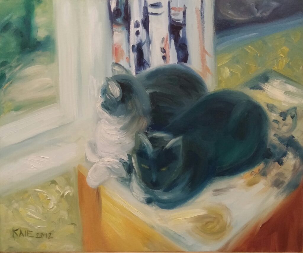 Päikese käes (õli lõuend) 2012 50x61 250€